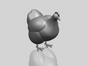 hen Modelo de Impressão 3D