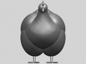 hen Modelo de Impressão 3D