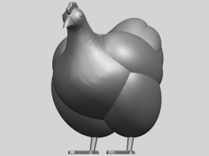 hen Modelo de Impressão 3D