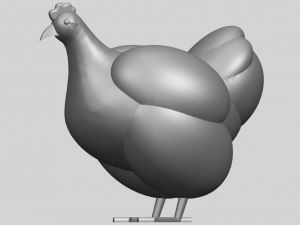 hen Modelo de Impressão 3D