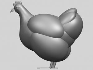 hen Modelo de Impressão 3D