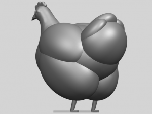 hen Modelo de Impressão 3D