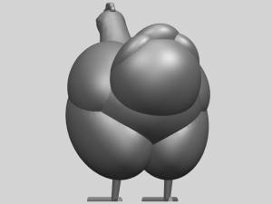 hen Modelo de Impressão 3D