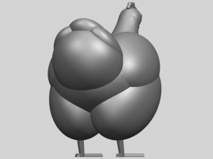 hen Modelo de Impressão 3D