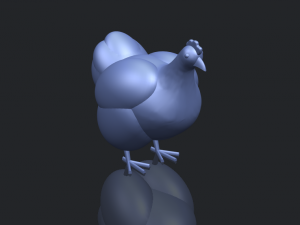 hen Modelo de Impressão 3D