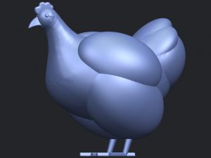 hen Modelo de Impressão 3D