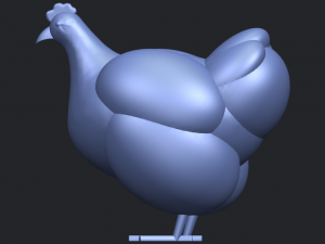 hen Modelo de Impressão 3D