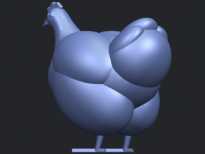 hen Modelo de Impressão 3D