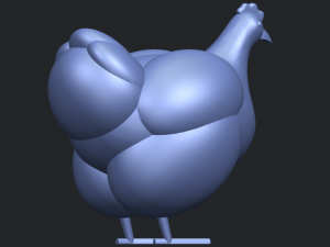 hen Modelo de Impressão 3D