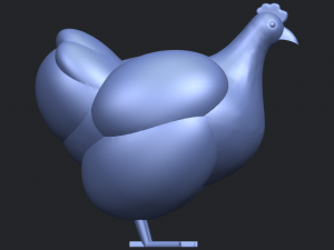 hen Modelo de Impressão 3D