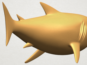 shark 3Dプリントモデル
