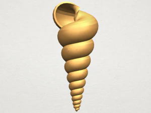 巻き貝 3Dプリントモデル