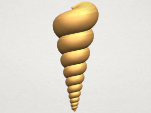 spiral shell 3D Print Model