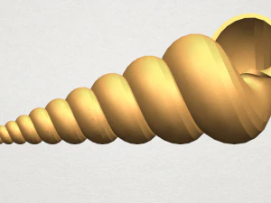 spiral shell 3D Print Model