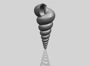 spiral shell 3D Print Model