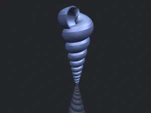 spiral shell 3D Print Model