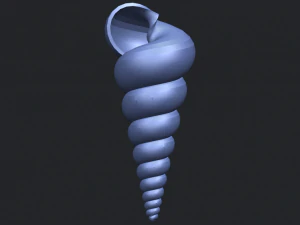 spiral shell 3D Print Model