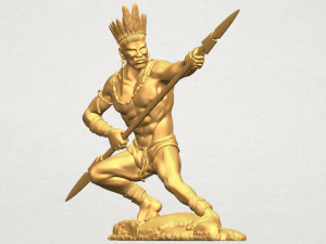 red indian 02 3D Print Model