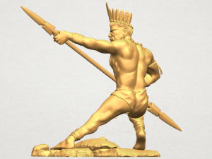 red indian 02 3D Print Model