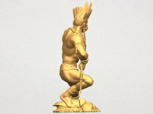 red indian 02 3D Print Model