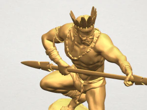 red indian 02 3D Print Model