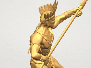 red indian 02 3D Print Model