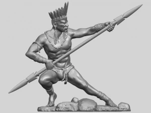 red indian 02 3D Print Model