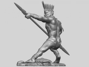 red indian 02 3D Print Model