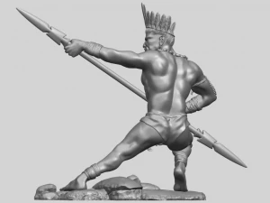 red indian 02 3D Print Model