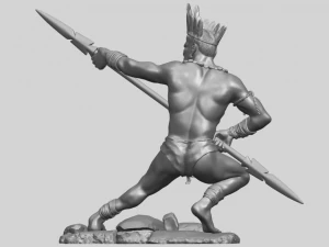 red indian 02 3D Print Model