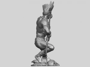 red indian 02 3D Print Model