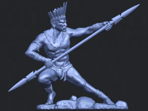 red indian 02 3D Print Model