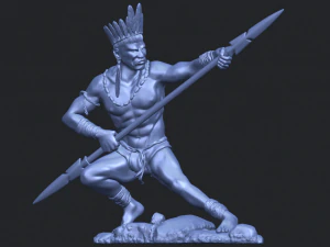 red indian 02 3D Print Model