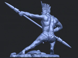 red indian 02 3D Print Model