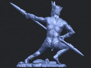 red indian 02 3D Print Model
