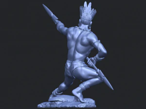 red indian 02 3D Print Model
