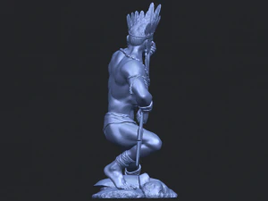 red indian 02 3D Print Model