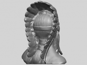 red indian 03 - bust Modelo de impresión 3D