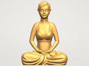 beautiful girl - yoga 3D Принт Модель