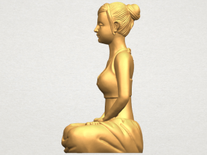 beautiful girl - yoga 3D Принт Модель