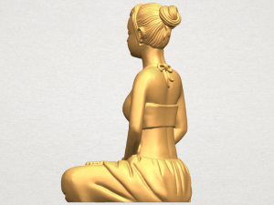 beautiful girl - yoga 3D Принт Модель