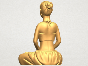 beautiful girl - yoga 3D Принт Модель