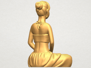 beautiful girl - yoga 3D Принт Модель