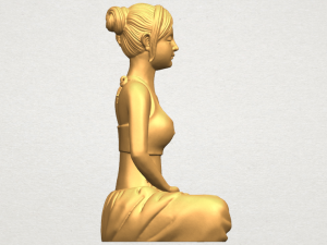 beautiful girl - yoga 3D Принт Модель