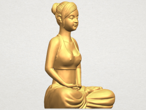 beautiful girl - yoga 3D Принт Модель