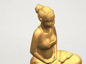 beautiful girl - yoga 3D Принт Модель