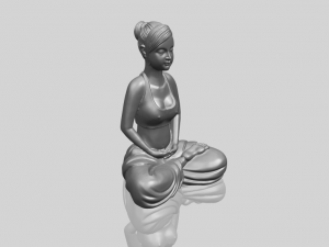 beautiful girl - yoga 3D Принт Модель