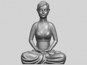 beautiful girl - yoga 3D Принт Модель