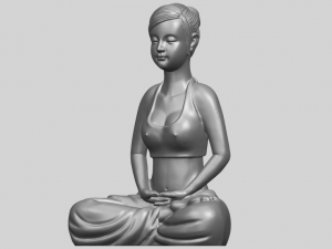 beautiful girl - yoga 3D Принт Модель