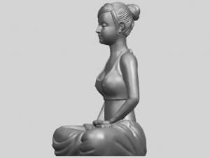 beautiful girl - yoga 3D Принт Модель